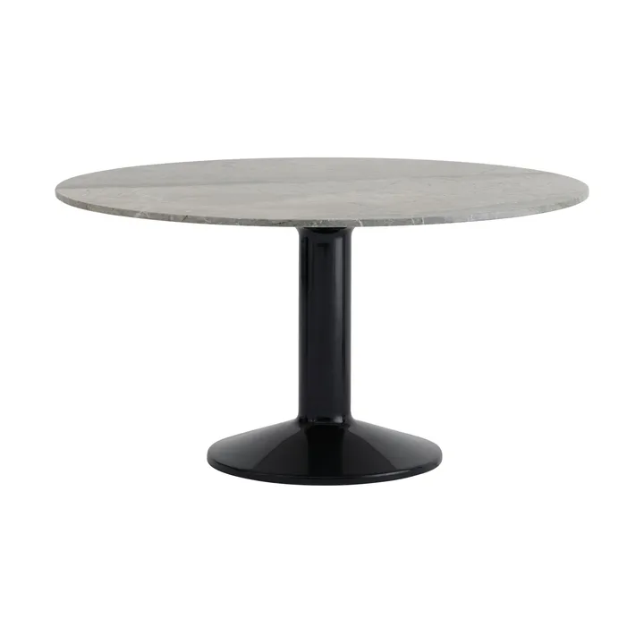 Midst mesa pedestal - Mármore cinzento-preto, Ø140 cm - Muuto