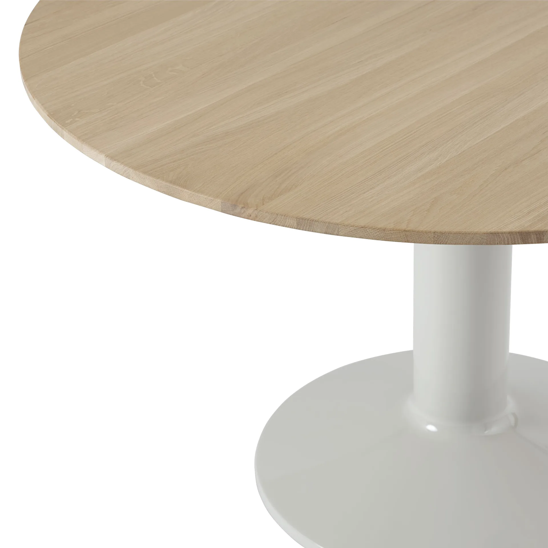 Midst mesa pedestal, Oiled oak-grey, Ø120 cm Muuto