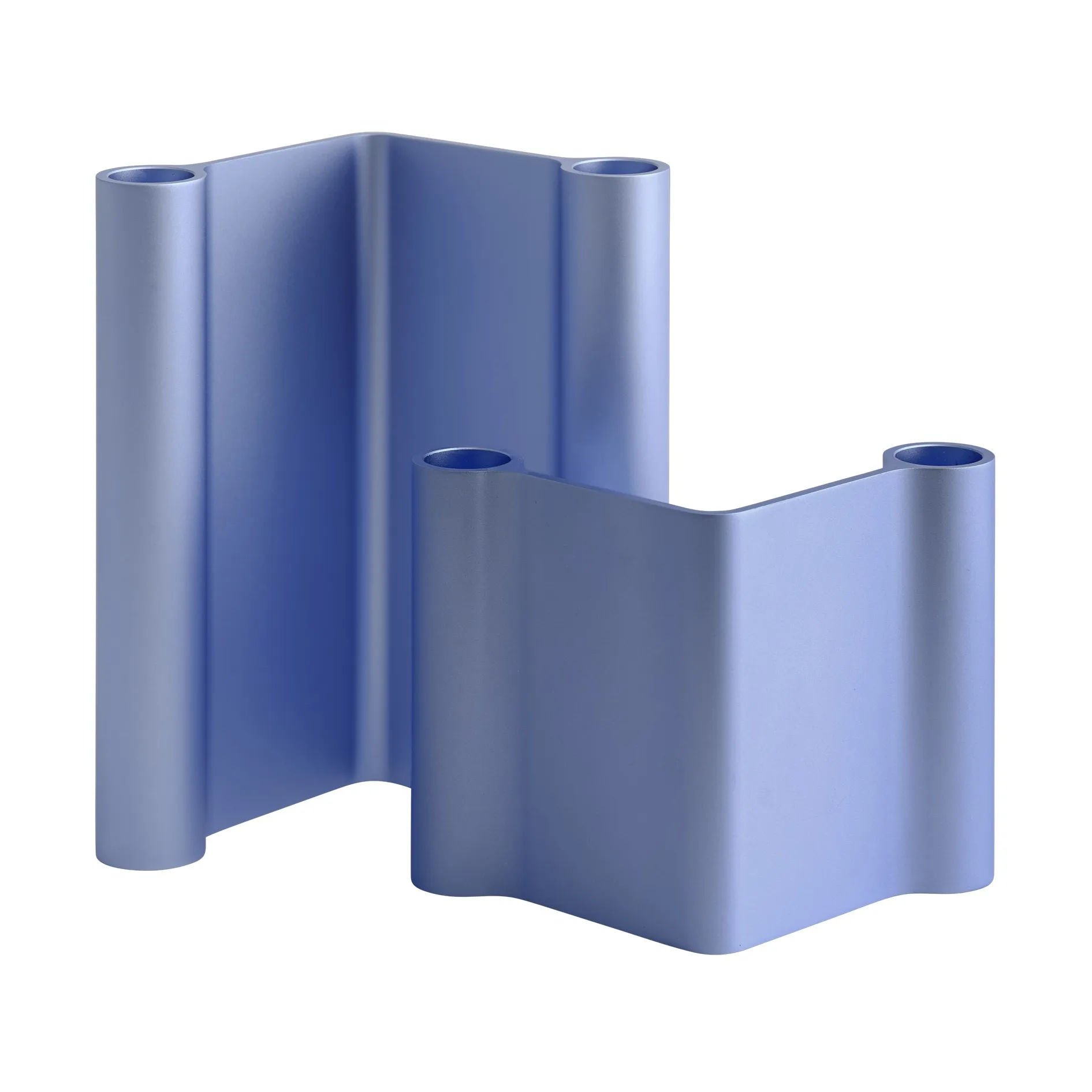 Pair castiçal 18 cm, Azul claro Muuto