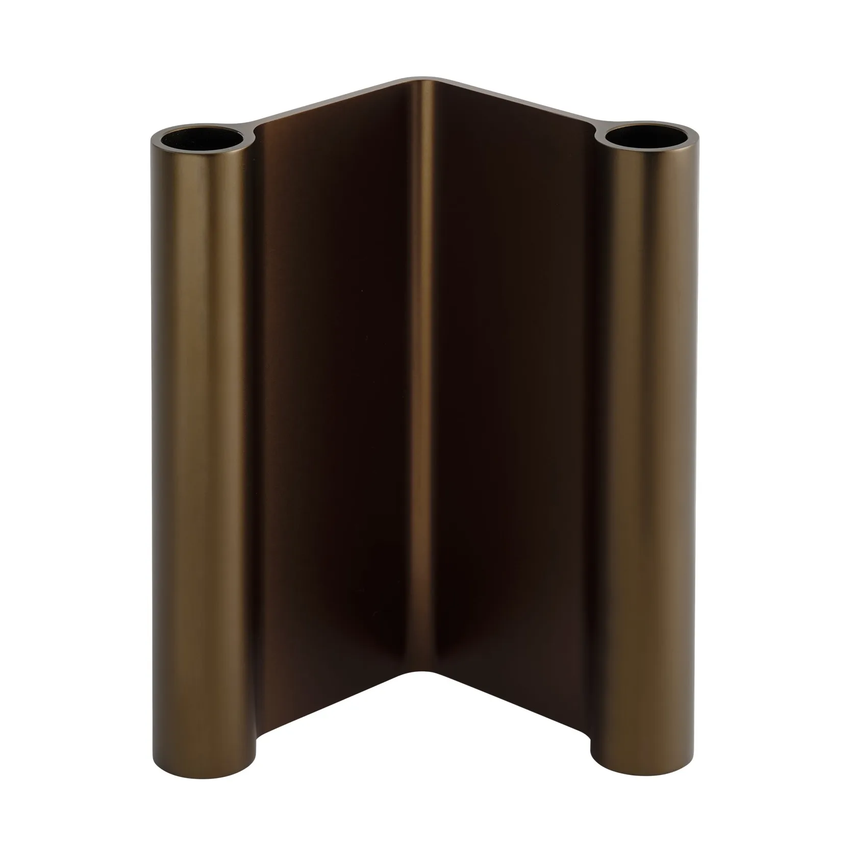 Pair castiçal 18 cm, Castanho Muuto
