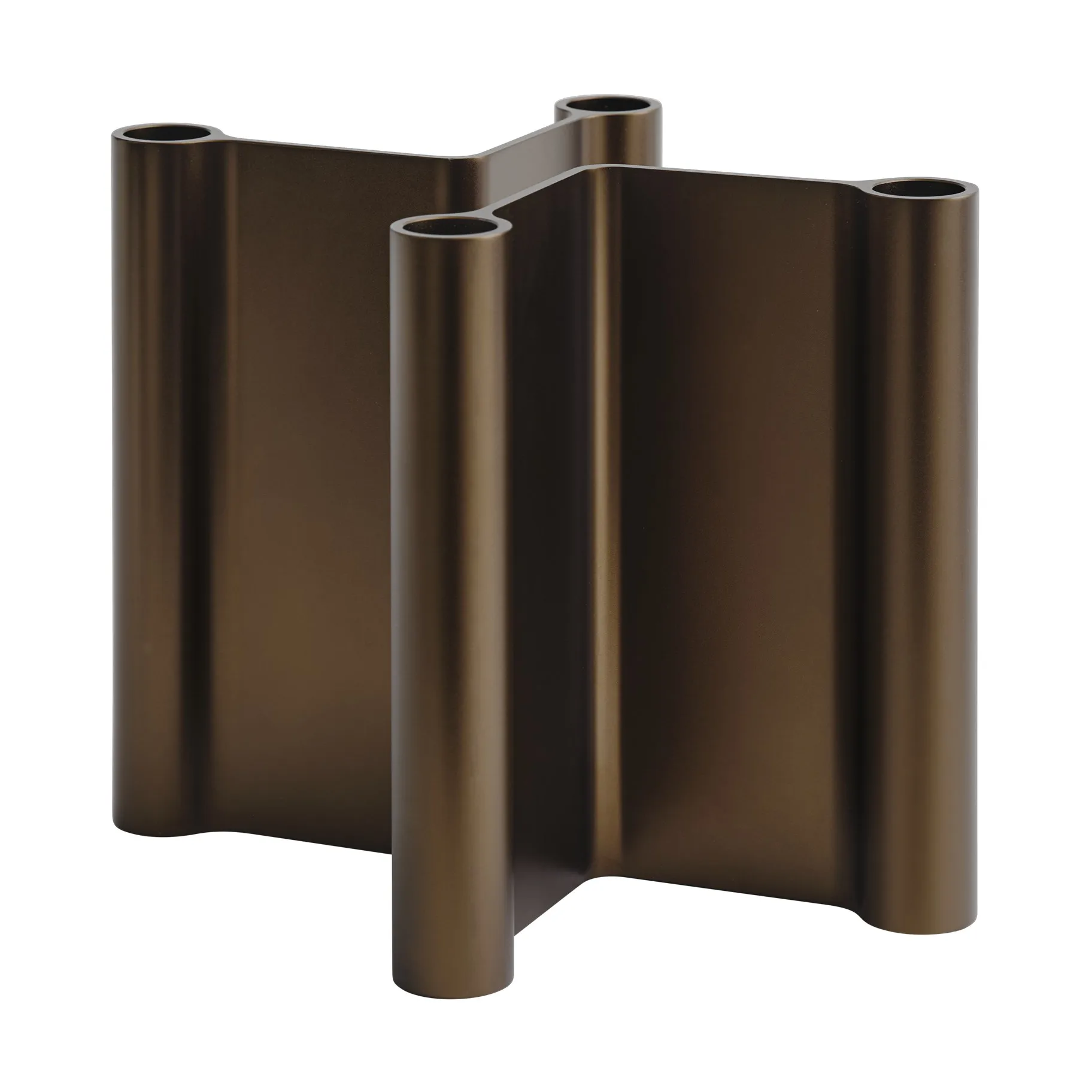 Pair castiçal 18 cm, Castanho Muuto