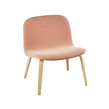 Poltrona Lounge estofada Visu - Steelcut trio 515-carvalho - Muuto