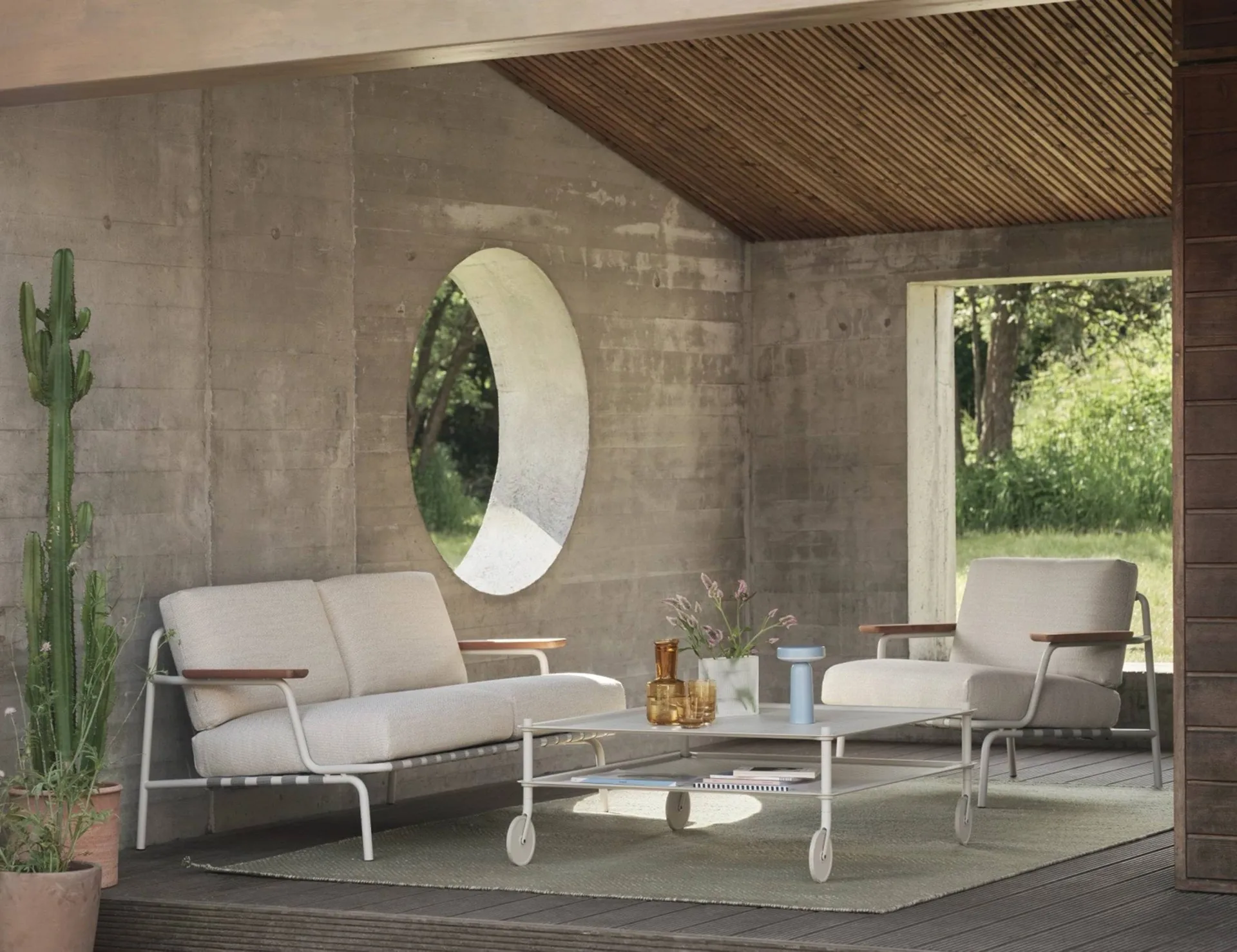 Poltrona lounge Settle Lounge Chair, Laze 1 Grey Muuto