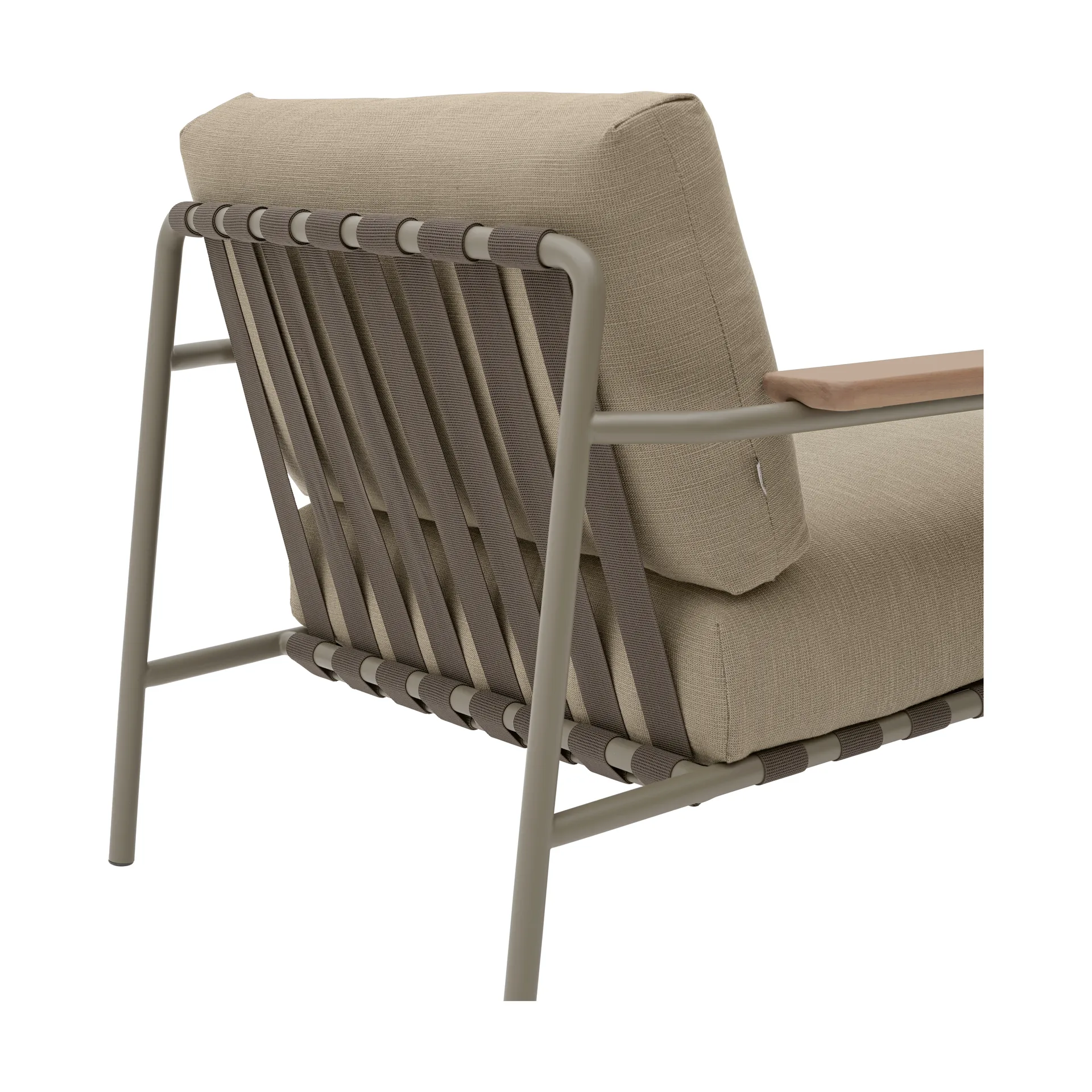 Poltrona lounge Settle Lounge Chair, Ribbed Weave 5 Taupe Muuto