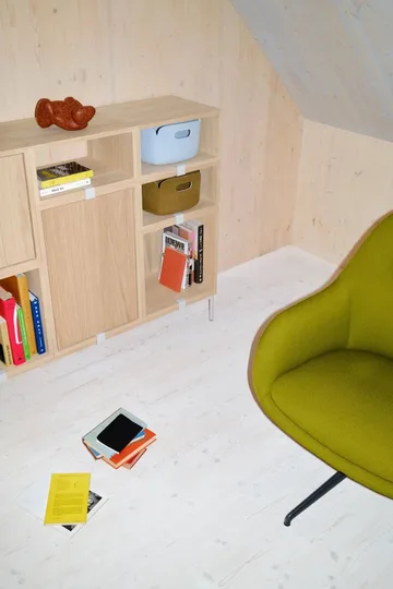 Prateleiras modulares, grandes Stacked 2.0 - carvalho - Muuto