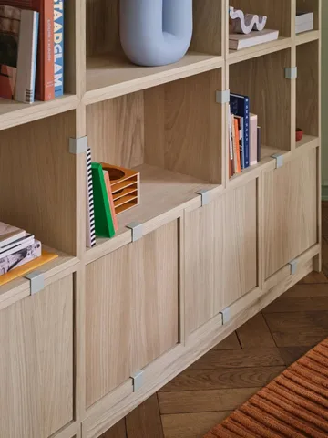 Prateleiras modulares, grandes Stacked 2.0 - carvalho - Muuto