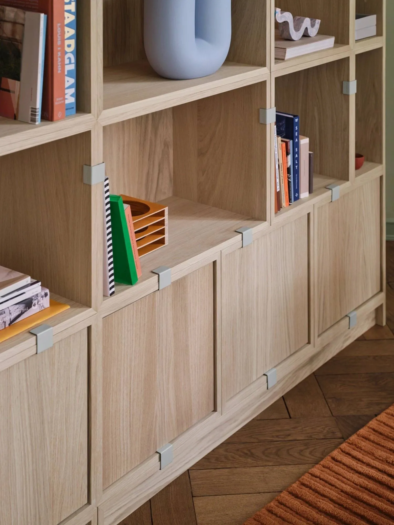 Prateleiras modulares, pequenas Stacked 2.0, carvalho Muuto
