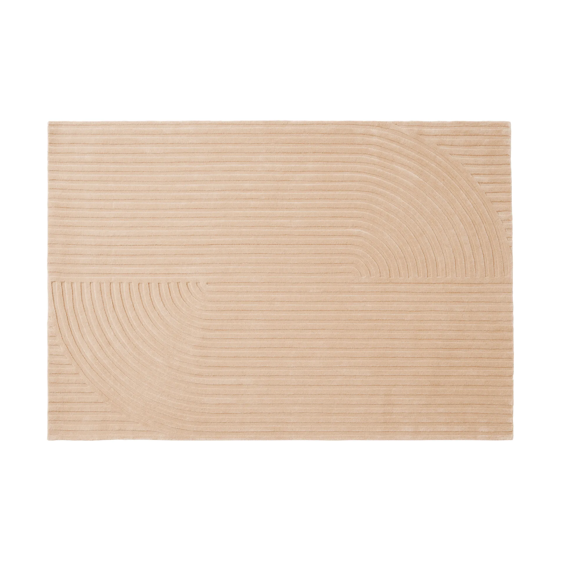 Relevo Rug Quattro tapete de lã, Light rose, 170x240 cm Muuto