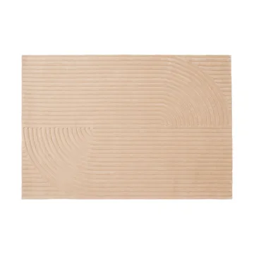 Relevo Rug Quattro tapete de lã - Light rose, 170x240 cm - Muuto