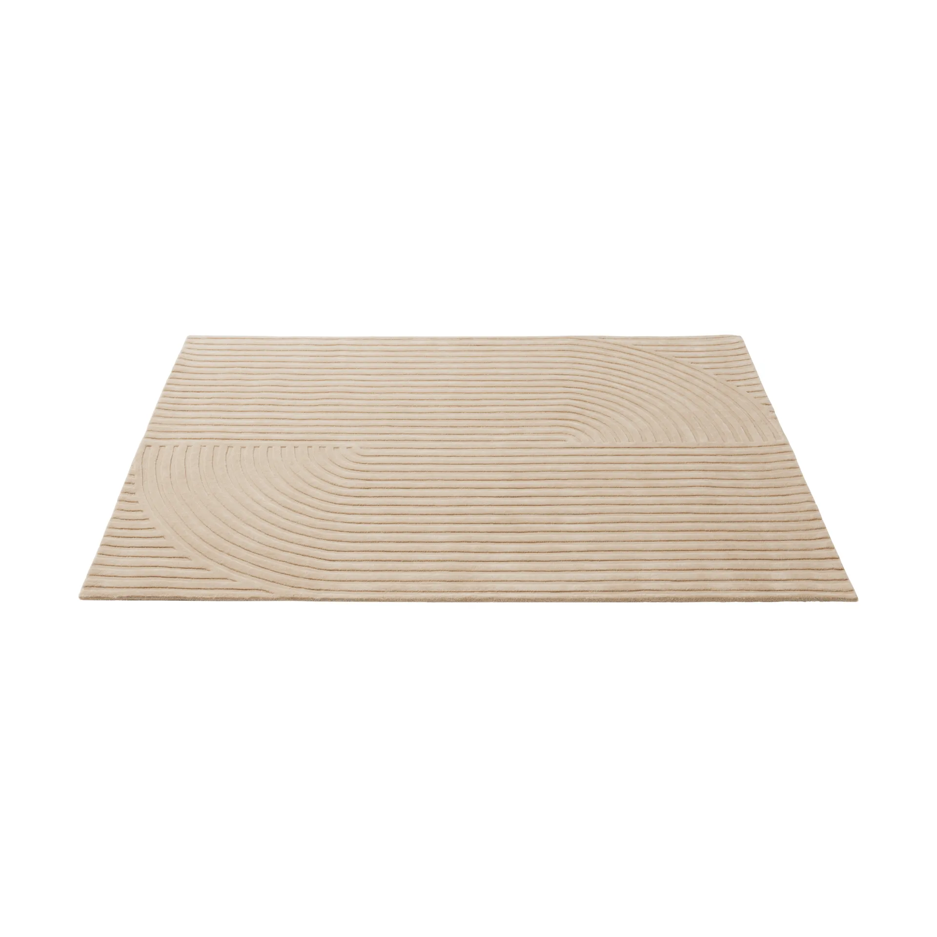 Relevo Rug Quattro tapete de lã, Light rose, 170x240 cm Muuto