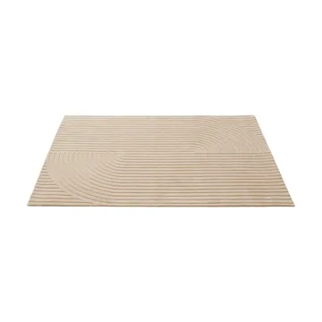 Relevo Rug Quattro tapete de lã - Light rose, 170x240 cm - Muuto