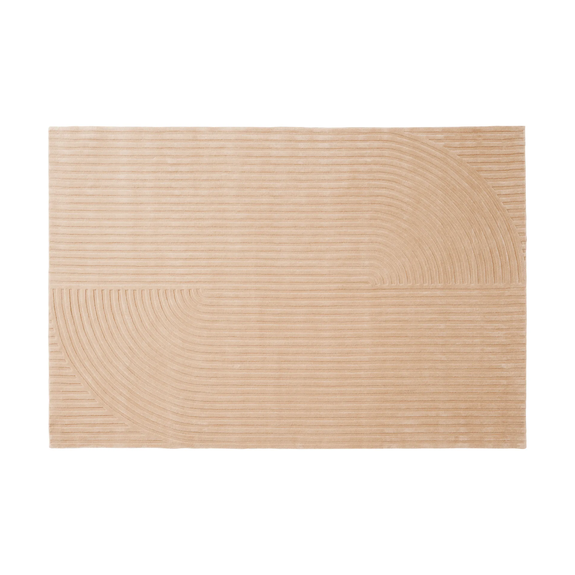 Relevo Rug Quattro tapete de lã, Light rose, 200x300 cm Muuto