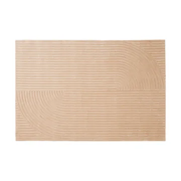 Relevo Rug Quattro tapete de lã - Light rose, 200x300 cm - Muuto