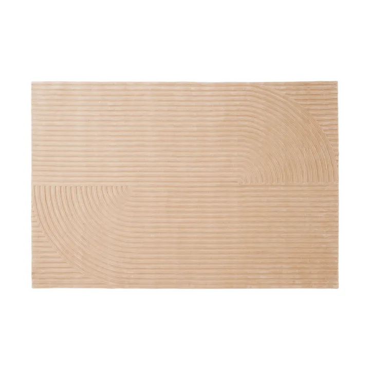 Relevo Rug Quattro tapete de lã - Light rose, 200x300 cm - Muuto