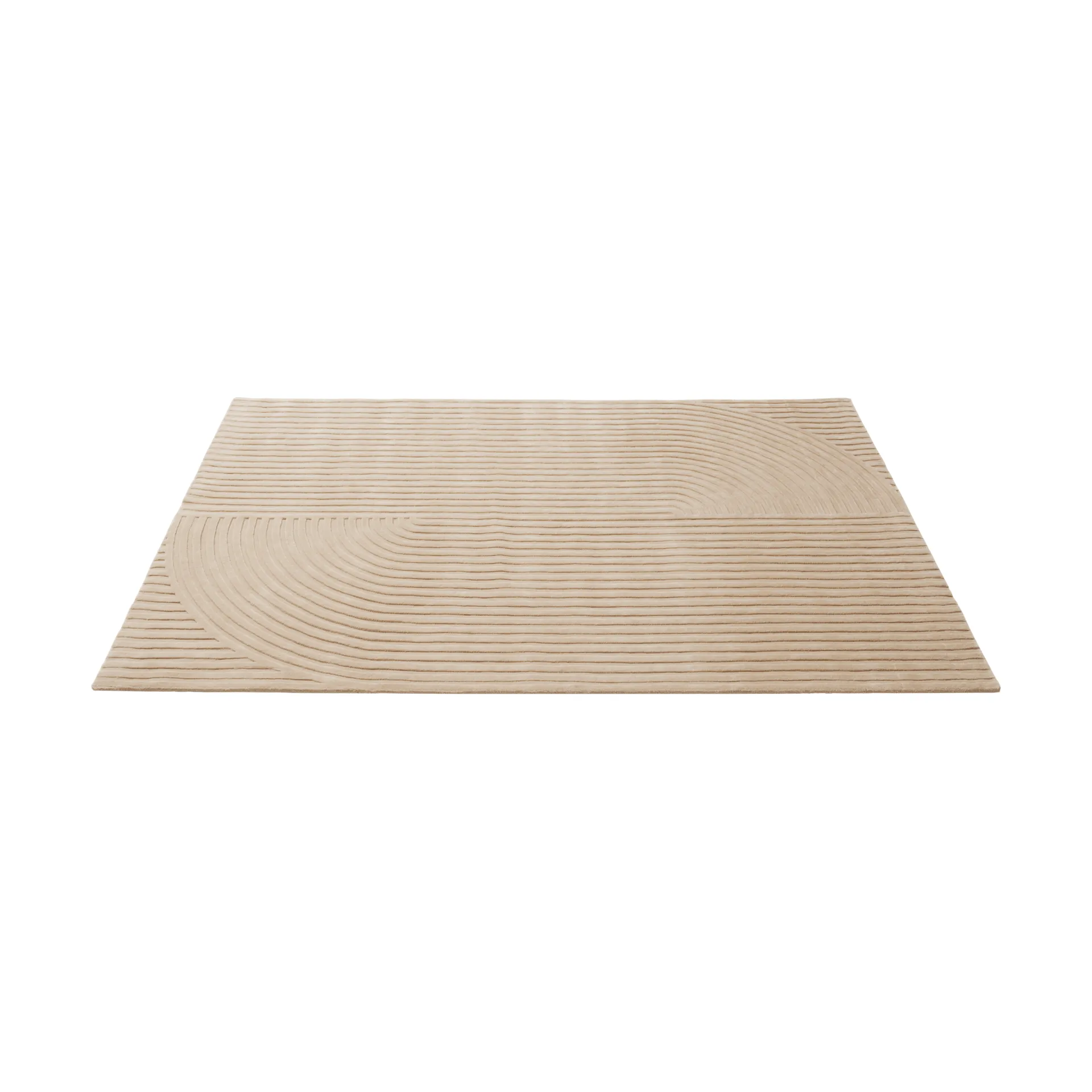 Relevo Rug Quattro tapete de lã, Light rose, 200x300 cm Muuto