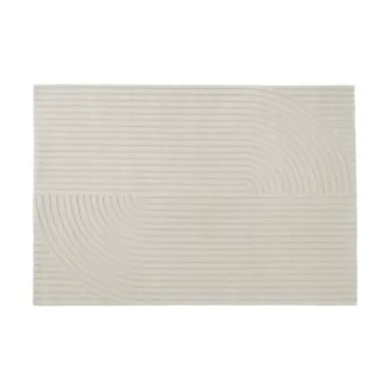 Relevo Rug Quattro tapete de lã - Off white, 170x240 cm - Muuto