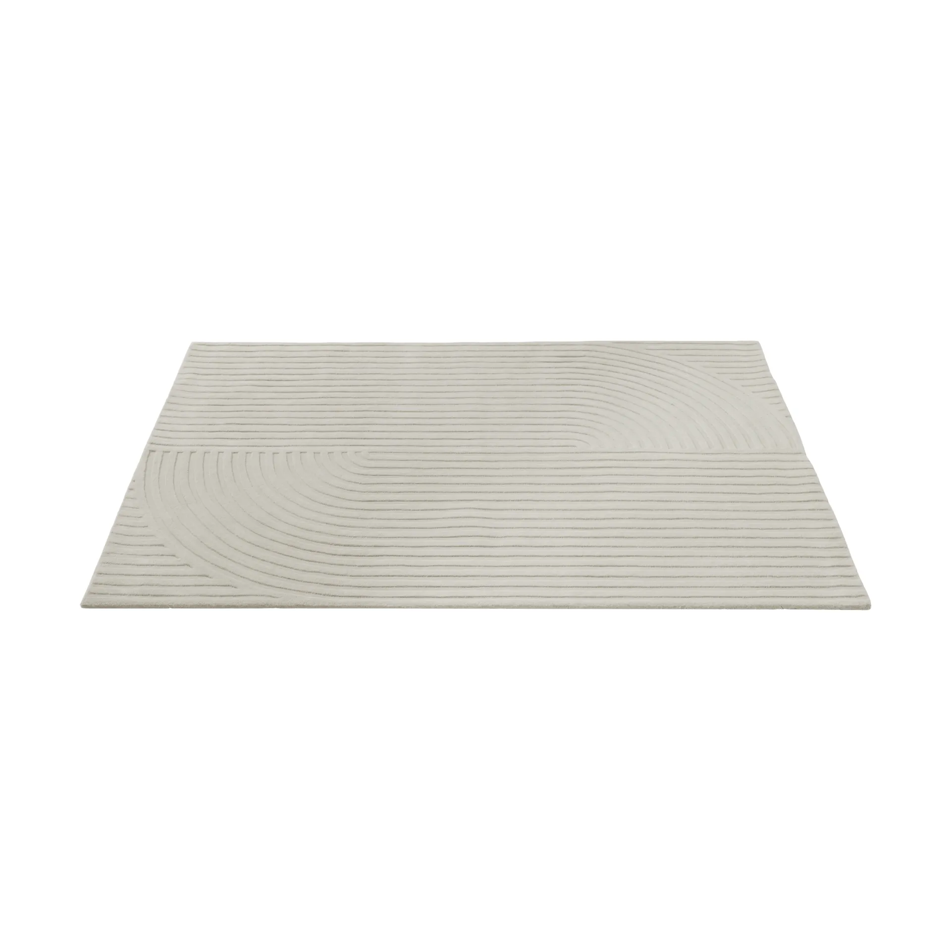Relevo Rug Quattro tapete de lã, Off white, 170x240 cm Muuto