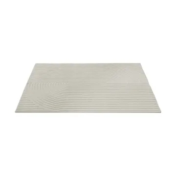Relevo Rug Quattro tapete de lã - Off white, 170x240 cm - Muuto