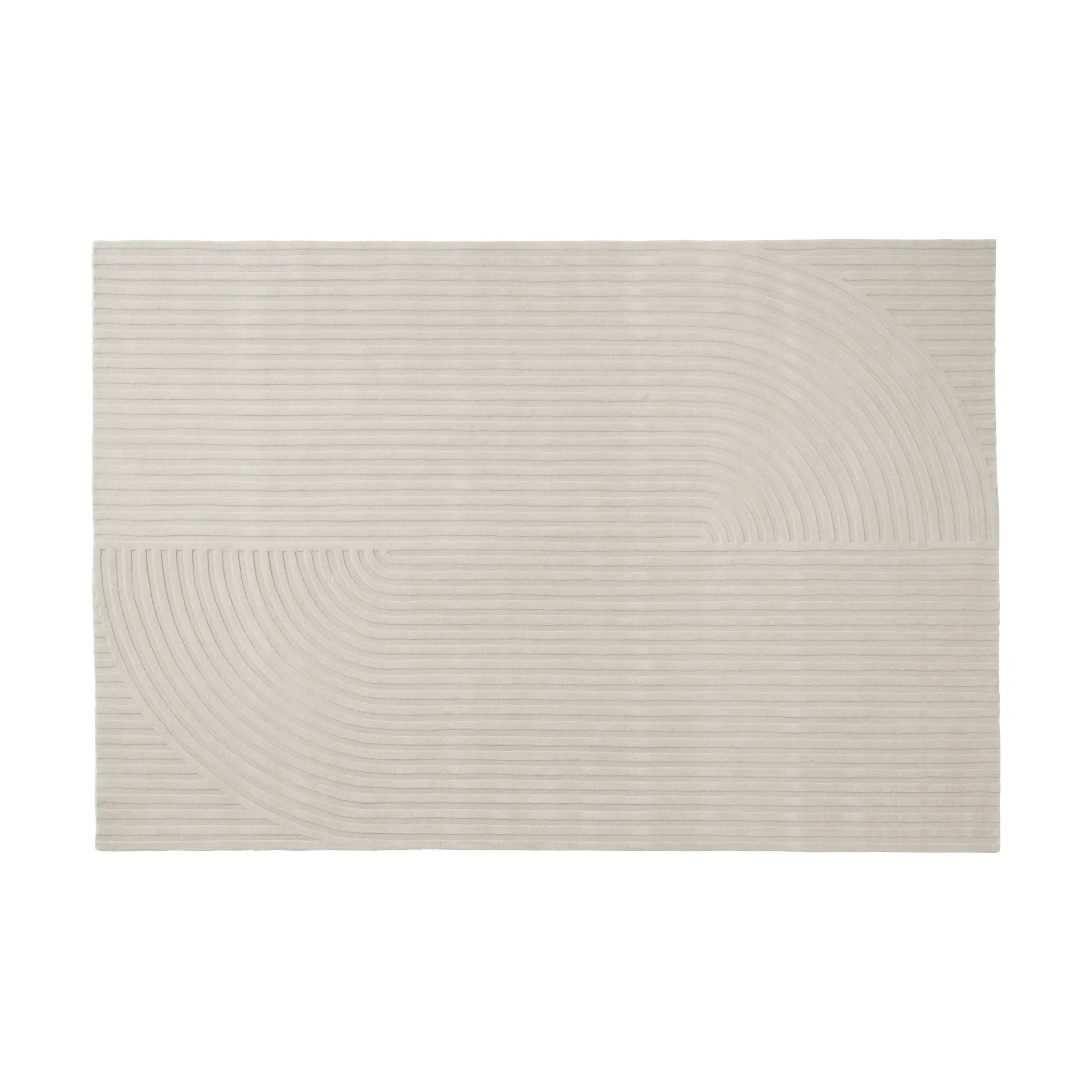 Relevo Rug Quattro tapete de lã, Off white, 200x300 cm Muuto