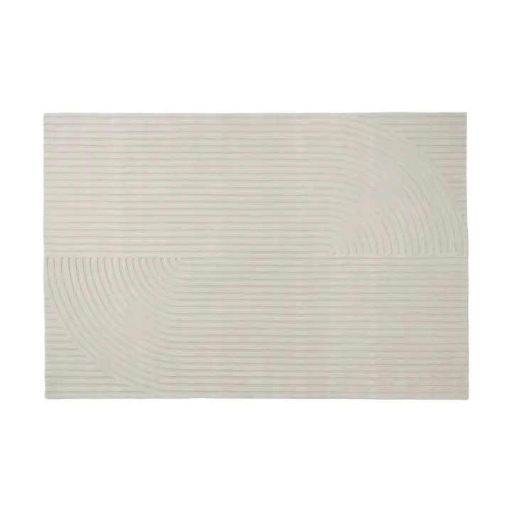 Relevo Rug Quattro tapete de lã - Off white, 200x300 cm - Muuto