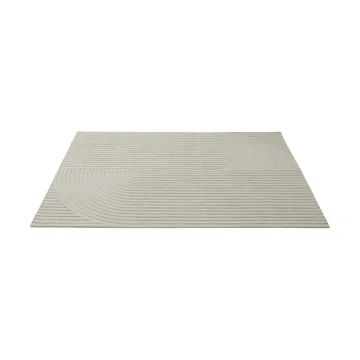 Relevo Rug Quattro tapete de lã - Off white, 200x300 cm - Muuto