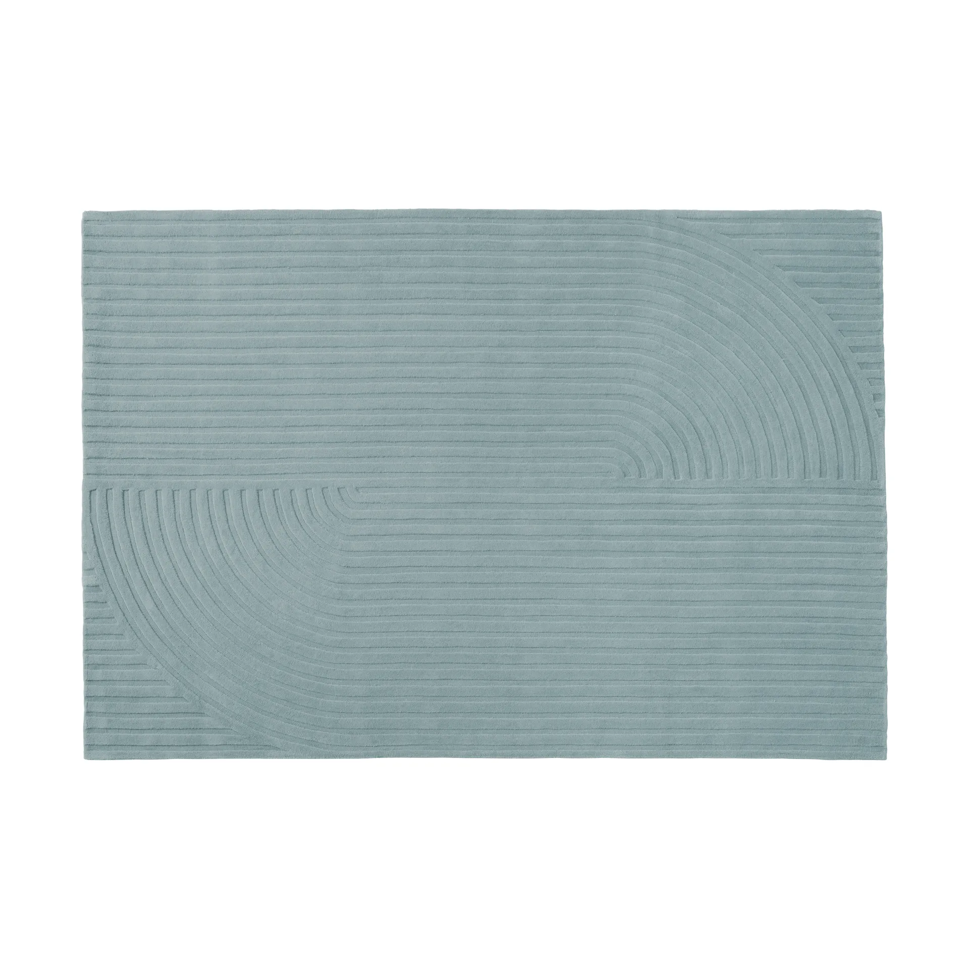 Relevo Rug Quattro tapete de lã, Sage green, 170x240 cm Muuto
