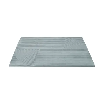 Relevo Rug Quattro tapete de lã - Sage green, 170x240 cm - Muuto