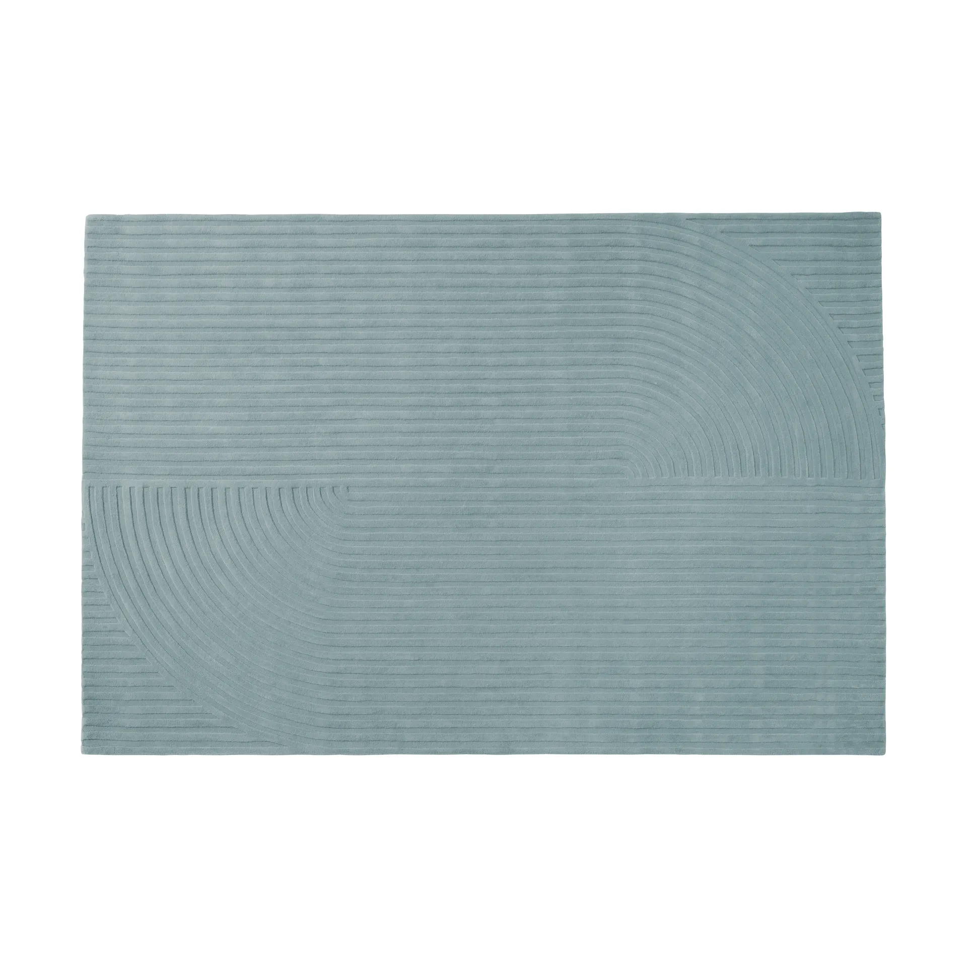 Relevo Rug Quattro tapete de lã, Sage green, 200x300 cm Muuto