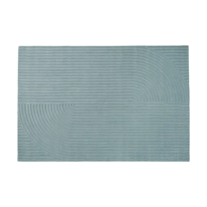 Relevo Rug Quattro tapete de lã - Sage green, 200x300 cm - Muuto