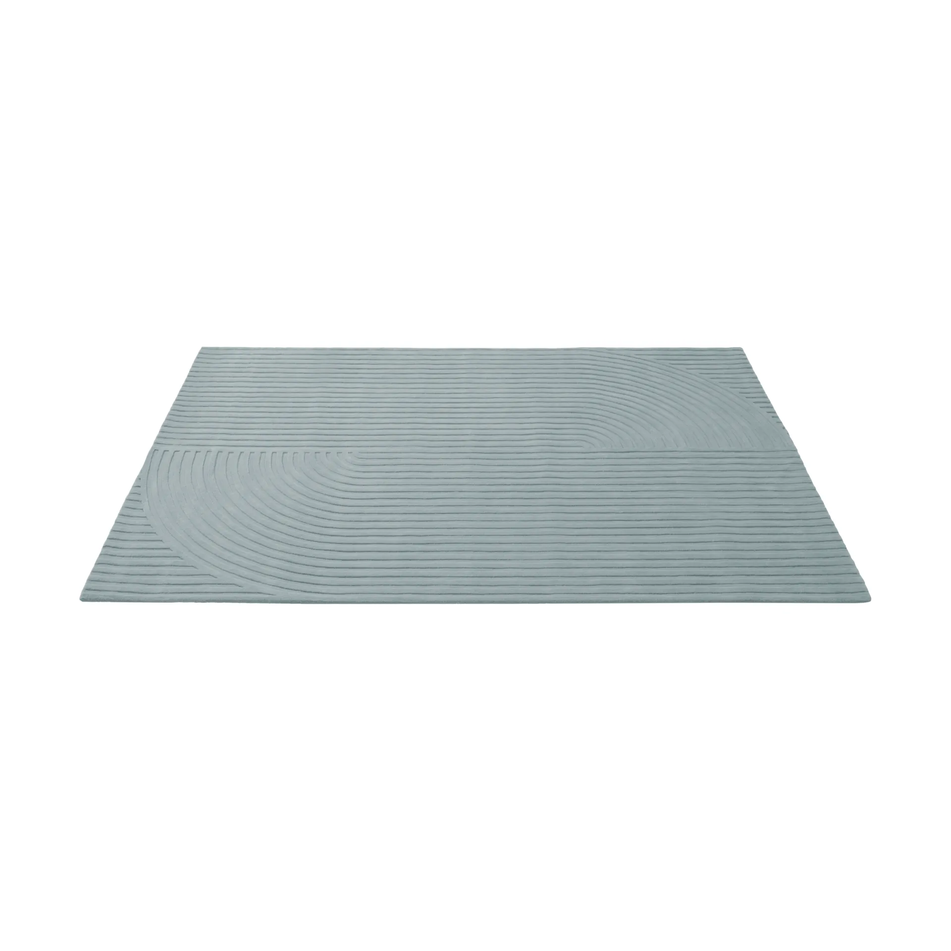 Relevo Rug Quattro tapete de lã, Sage green, 200x300 cm Muuto