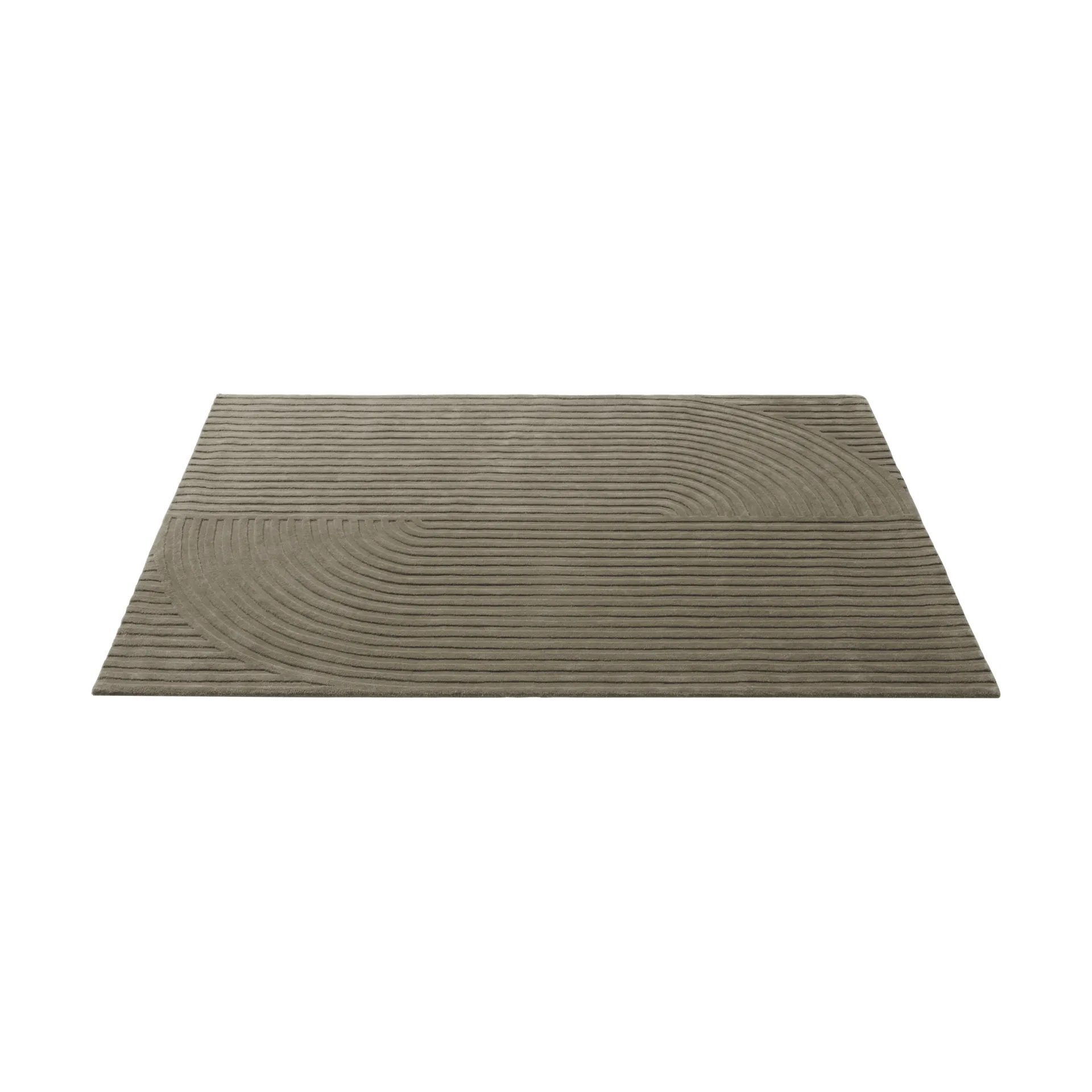 Relevo Rug Quattro tapete de lã, Taupe, 170x240 cm Muuto