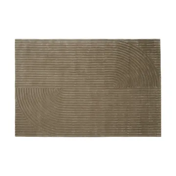 Relevo Rug Quattro tapete de lã - Taupe, 200x300 cm - Muuto