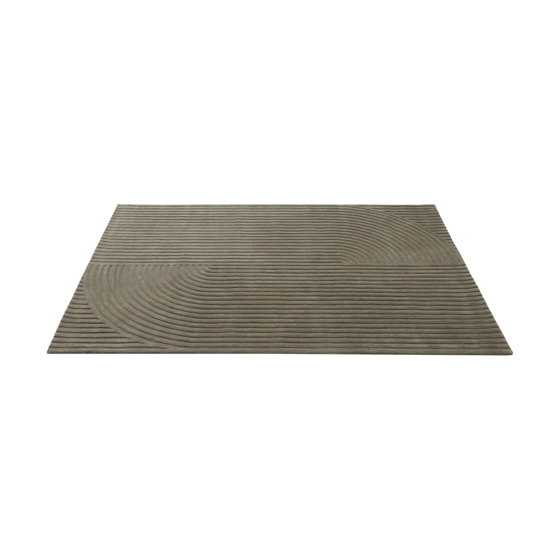 Relevo Rug Quattro tapete de lã, Taupe, 200x300 cm Muuto
