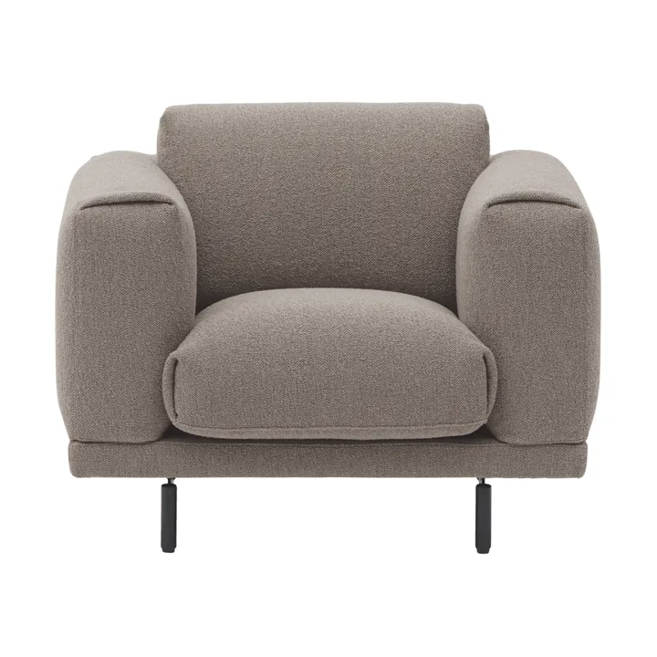 Rest Lounge Chair cadeira lounge - Hearth 6-pernas pretas - Muuto