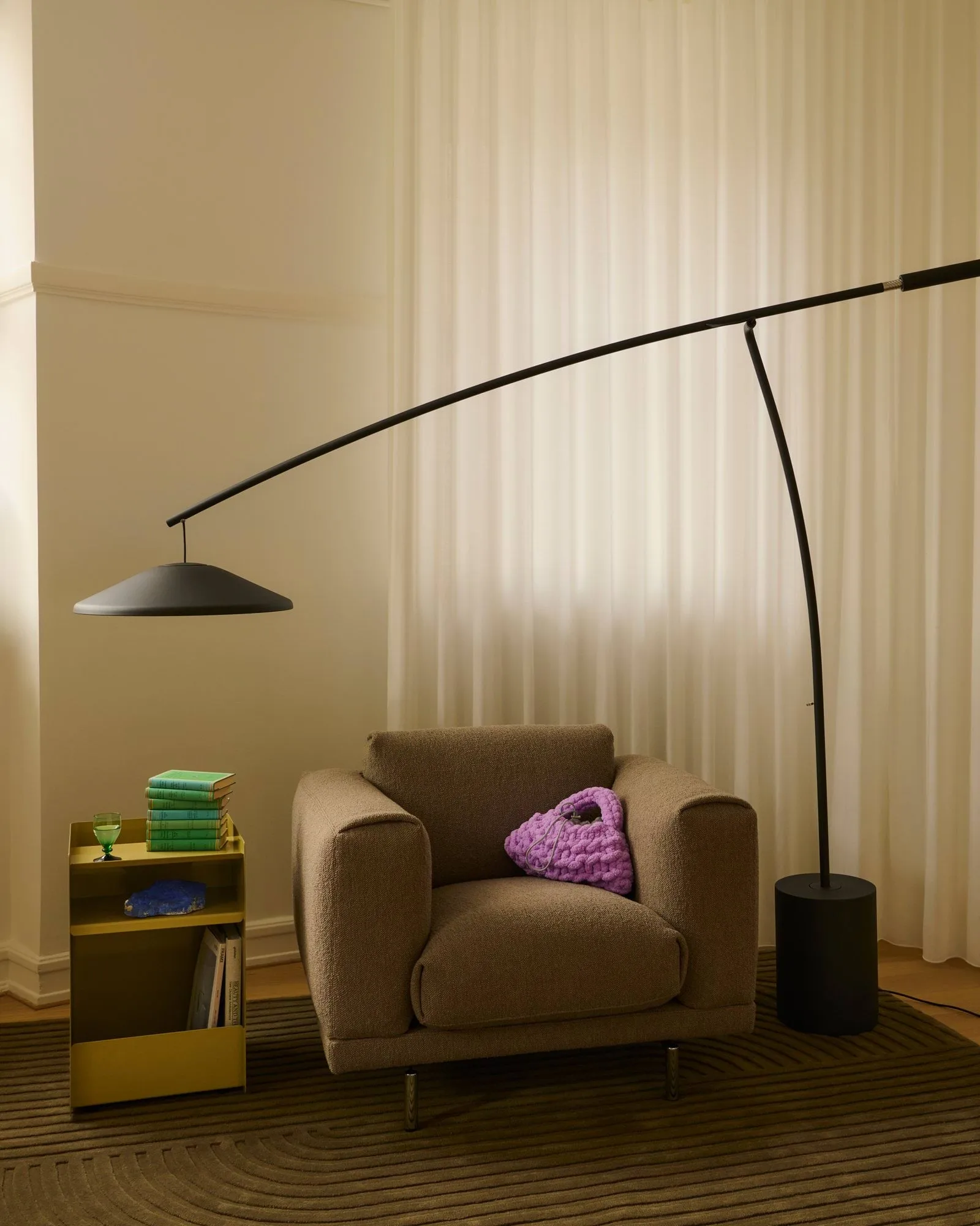 Rest Lounge Chair cadeira lounge, Hearth 6-pernas pretas Muuto