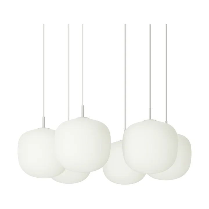 Rime Pendant Cluster 6 candeeiro suspenso - Cinzento, Ø25 cm - Muuto
