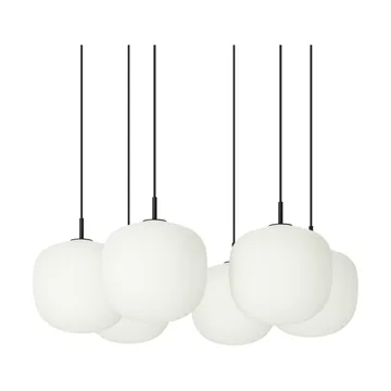 Rime Pendant Cluster 6 candeeiro suspenso - Preto, Ø25 cm - Muuto