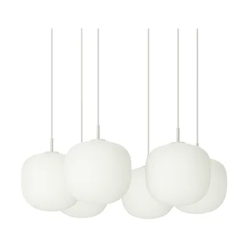 Rime Pendant Cluster 6 candeeiro suspenso - White, Ø25 cm - Muuto