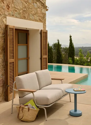 Sofá Settle 2 lugares - Laze 1 Grey - Muuto