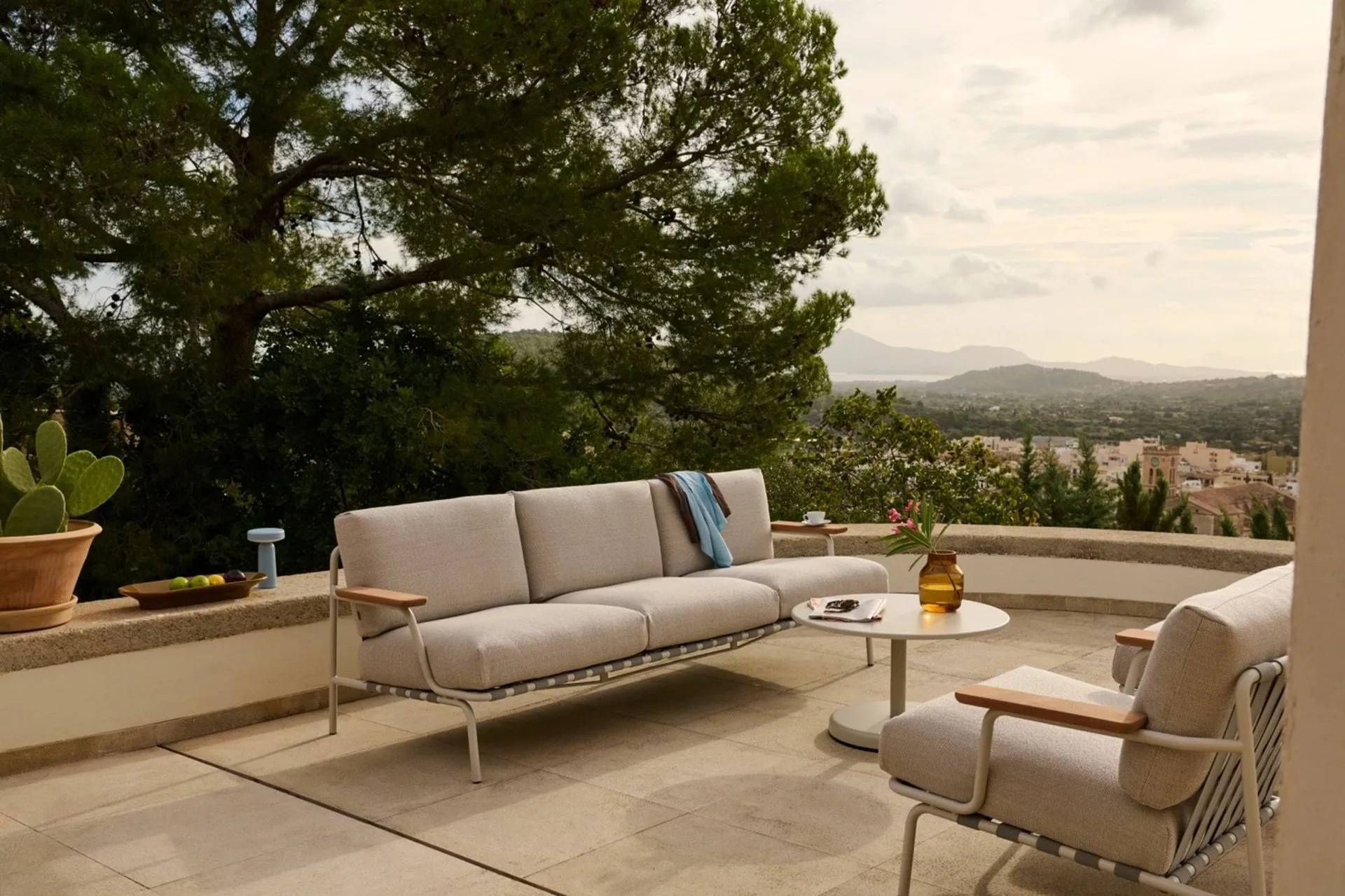 Sofá Settle 3 lugares, Laze 1 Grey Muuto