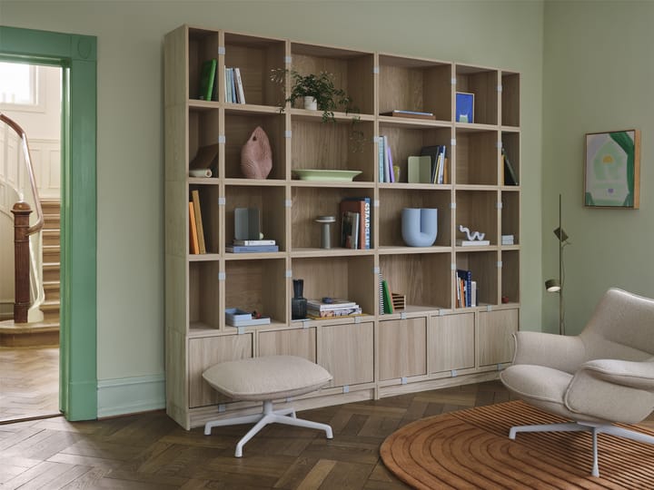 Stacked sistema de armazenamento Bookcase Configuration 1, Castanho Verde Muuto