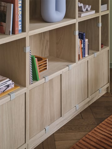 Stacked sistema de armazenamento Bookcase Configuration 1 - Castanho Verde - Muuto