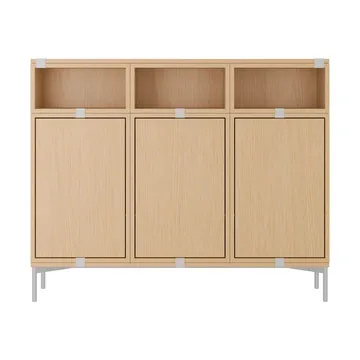Stacked sistema de armazenamento Sideboard Configuration 3 - Carvalho - Muuto