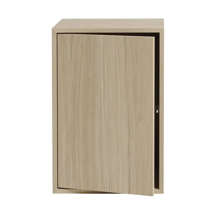Stacked sistema de arrumação com porta, grande - Carvalho - Muuto
