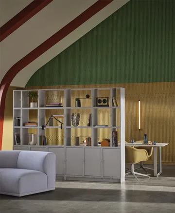 Stacked sistema de arrumação escritório configuração 2 - Branco - Muuto