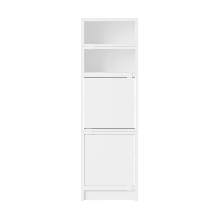 Stacked sistema de arrumação escritório configuração 4 - Branco - Muuto