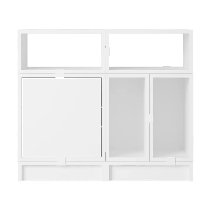Stacked sistema de arrumação escritório configuração 5 - Branco - Muuto