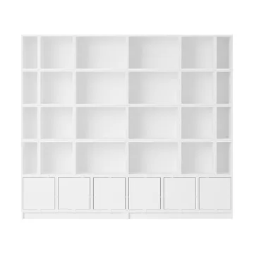 Stacked sistema de arrumação estante configuração 1 - Branco - Muuto