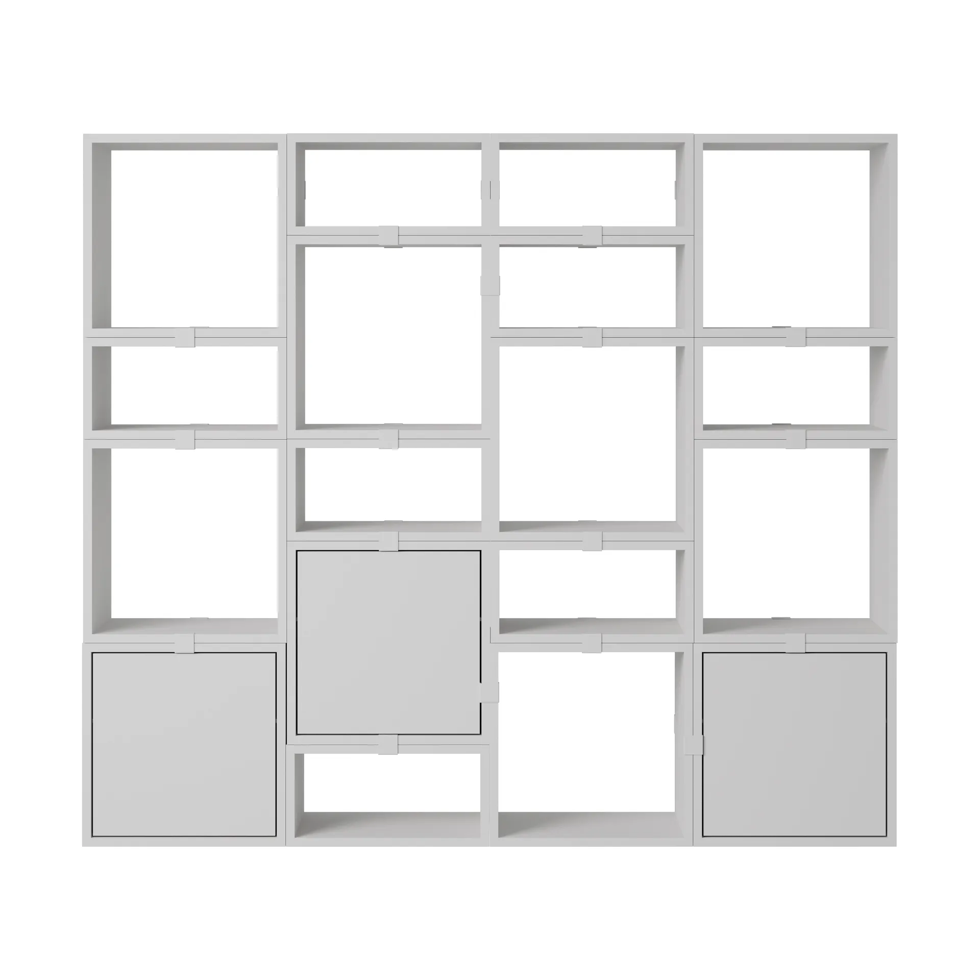 Stacked sistema de arrumação estante configuração 4, Cinzento Muuto