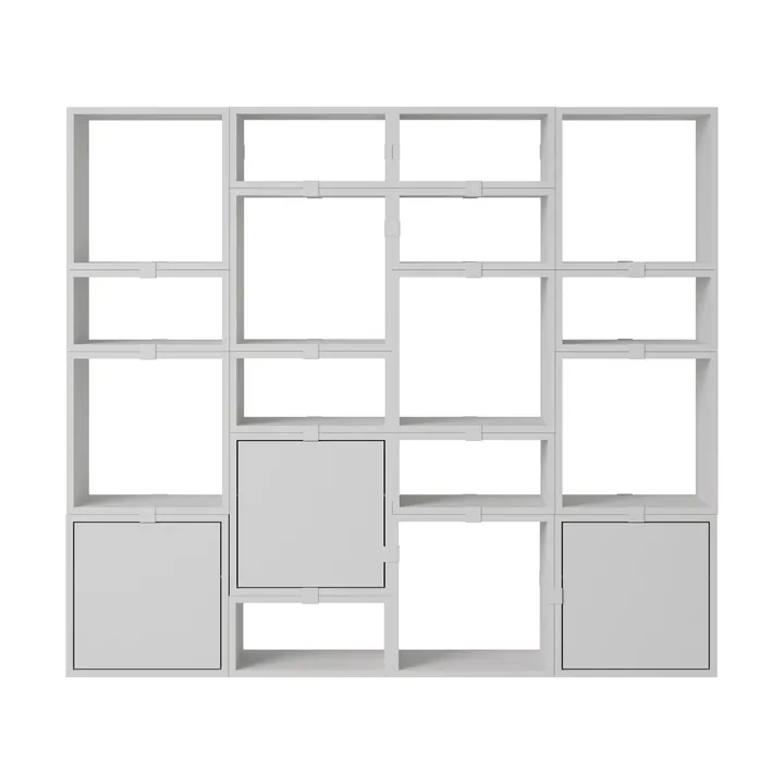 Stacked sistema de arrumação estante configuração 4 - Cinzento - Muuto